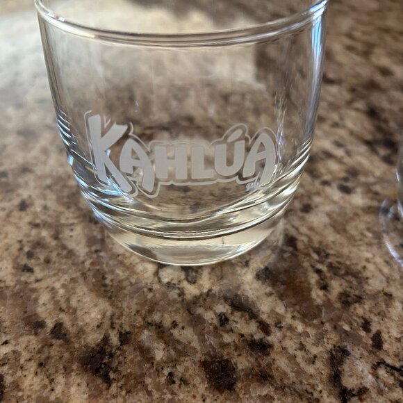 2 Kahlúa Coffee Liqueur White Russian Espresso Martini Mixed Drinks Bar Glasses - Picture 2 of 6
